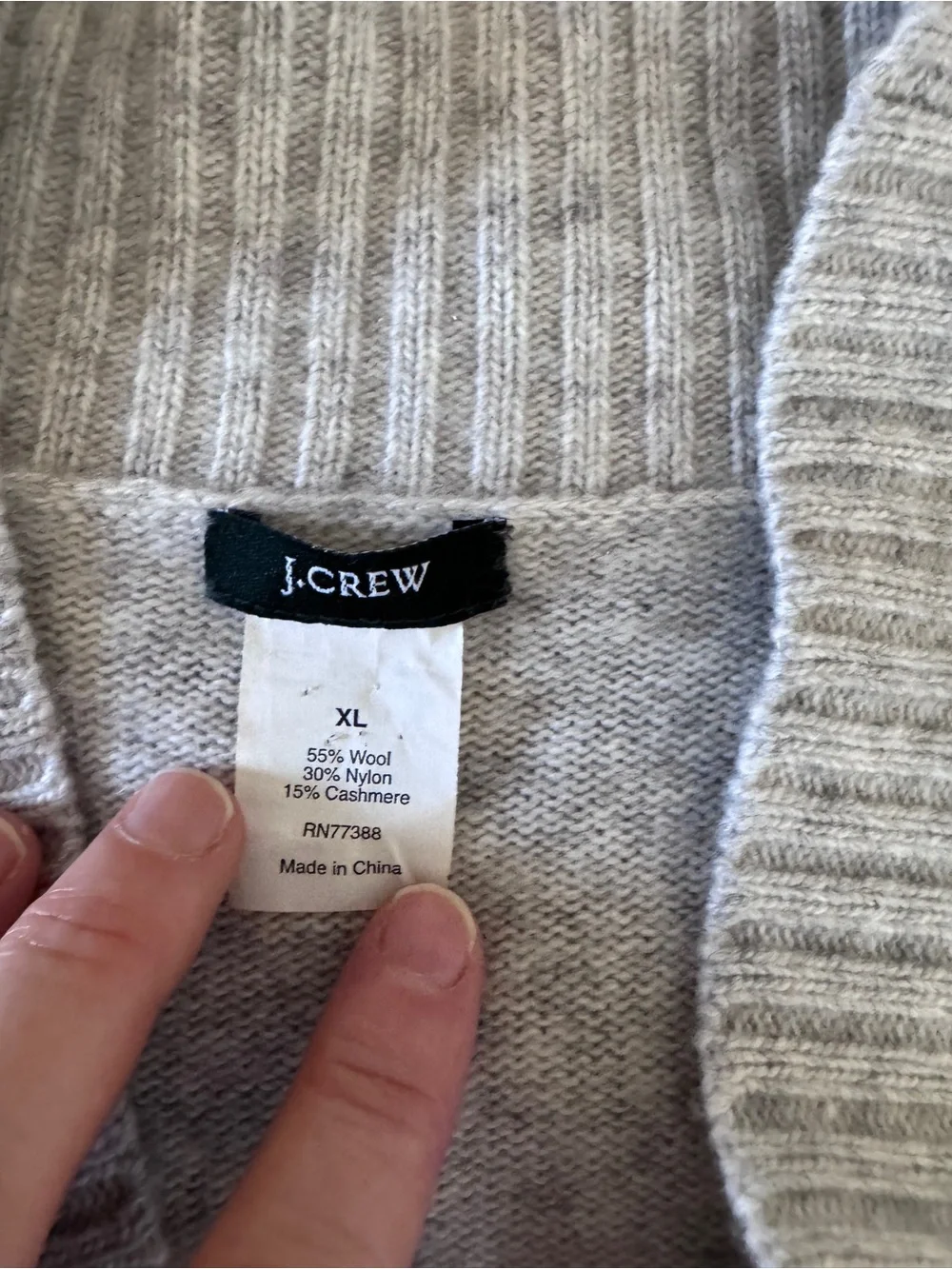 J Crew cashmere blend 3/4 sleeve cardigan